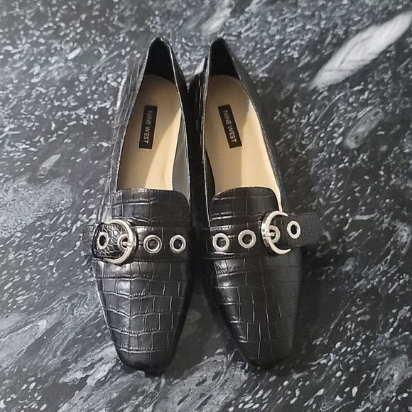 BRAND NEW NINE WEST BROWN SLIP ON LOAFERS SHOES - Picture 2 of 14